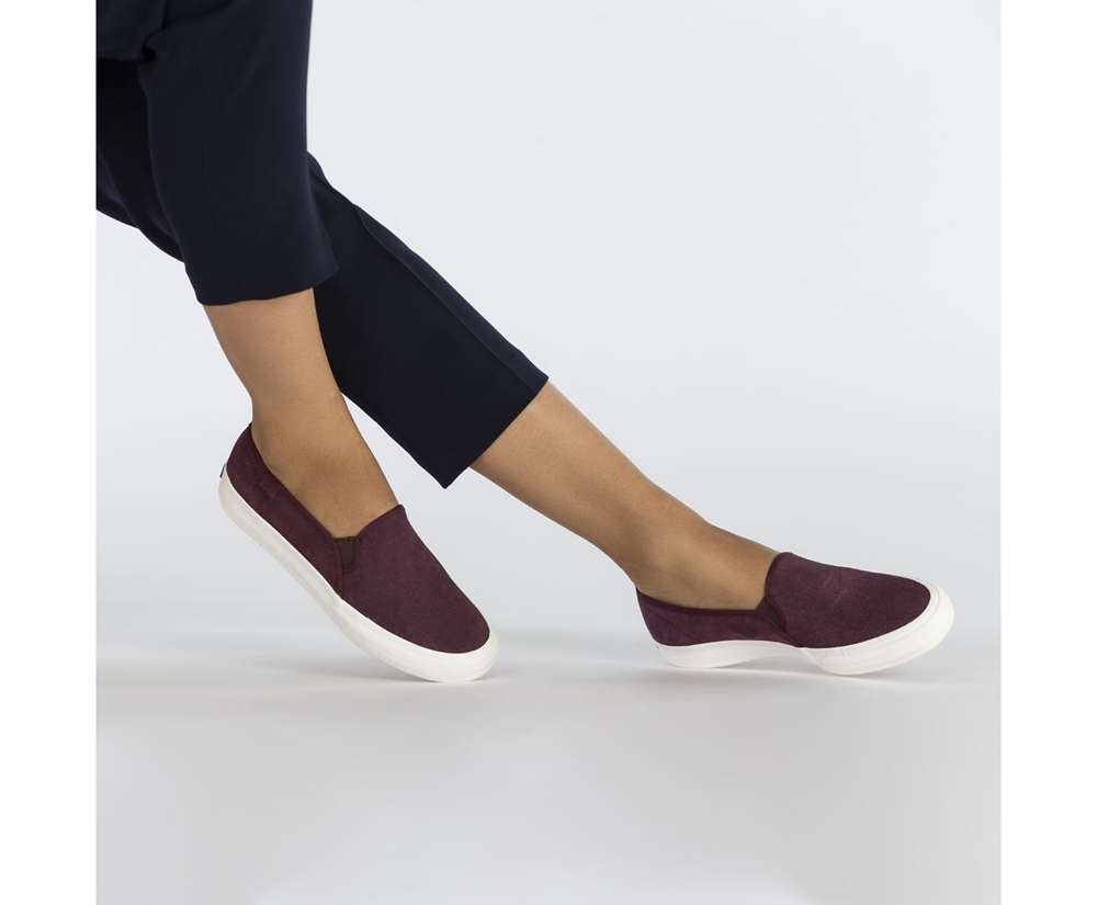 Slip Ons Keds Mujer Moradas - Double Decker Suede - 085-KLNURA